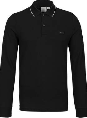 CalvinKlein新款男士长袖polo衫