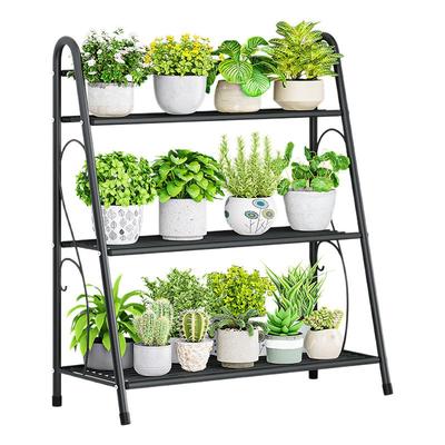花架子客厅落地式置物架阳台多肉花几花盆托架铁艺阶梯式简约层架