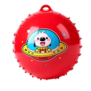 儿童拍拍球弹跳球带绳皮球弹力球一岁以上宝宝弹弹球婴儿户外玩具