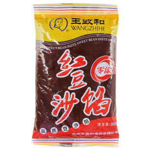 王致和红豆沙馅350g/袋烘焙馅料豆沙包月饼馅料面包馅料点心家用