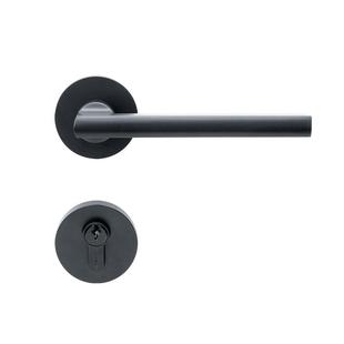 雅洁北欧风锌合金室内卧室静音门锁简约实木房门锁家用通用型8124