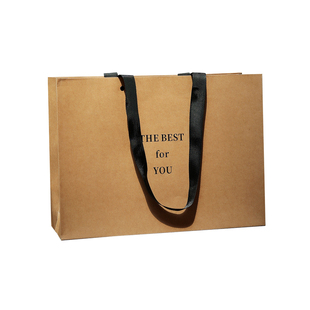 服装店牛皮纸手提袋加厚高级女装衣服用礼品购物打包袋子礼袋定制