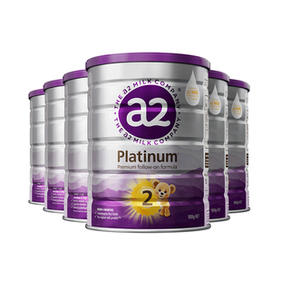 澳洲a2紫白金二段幼儿配方奶粉2段6-12月900g*6罐效期新鲜正品