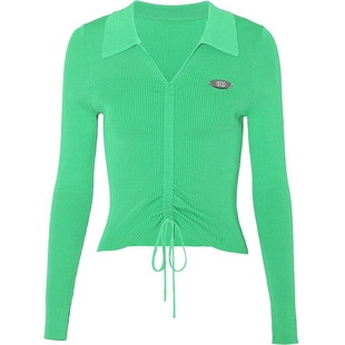 FIVE PLUS针织衫女设计感修身薄款长袖套头衫抽绳上衣2026新款春