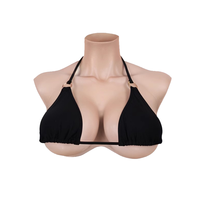媛野柔系列八字胸硅胶仿真义乳