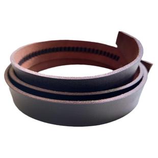 手工切割整张纯真牛皮腰带条男无牙冲孔自动不带头无头裤带身皮带