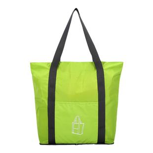 便携手提折叠旅行行李收纳袋时尚防水大容量单肩沙滩包买菜购物袋