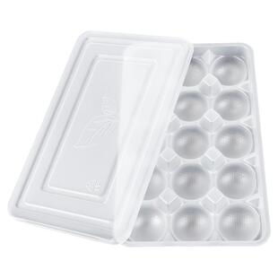 肉丸鱼丸大汤圆食品包装盒 一次性15粒装外卖打包早餐长方形盒