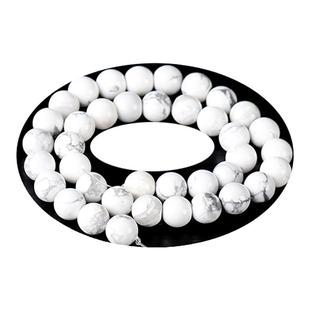 7A白松石散珠子男女士手串diy手工编织手链串珠项链文玩多宝配珠