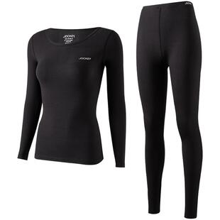 jockey情侣保暖内衣套装男士自发热抗菌柔软超弹女士秋衣秋裤秋冬