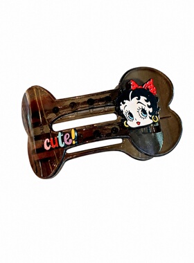 韩版新款卡通骨头发夹童趣懒人夹