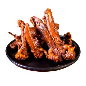 酷飞乐香辣鸭锁骨开袋即食100g