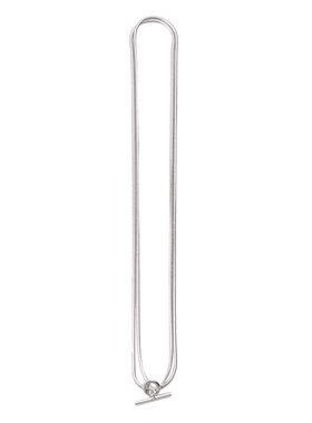 银色细链条项链女简约百搭长款