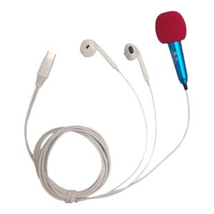 盈尔K10安卓Typec扁孔口手机唱歌全民K歌录音迷你麦克风话筒便携