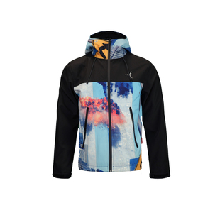 TGFCLUB 美式街头说唱殺系列修身drill高领连帽软壳冲锋衣夹克