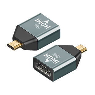 Minihdmi转hdmi转接头笔记本电脑显卡相机连接电视显示器micro hdmi转换器高清视频线适用尼康佳能PS4摄像机
