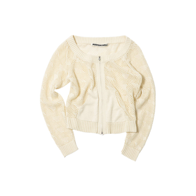 25春夏镂空针织休闲开衫设计师