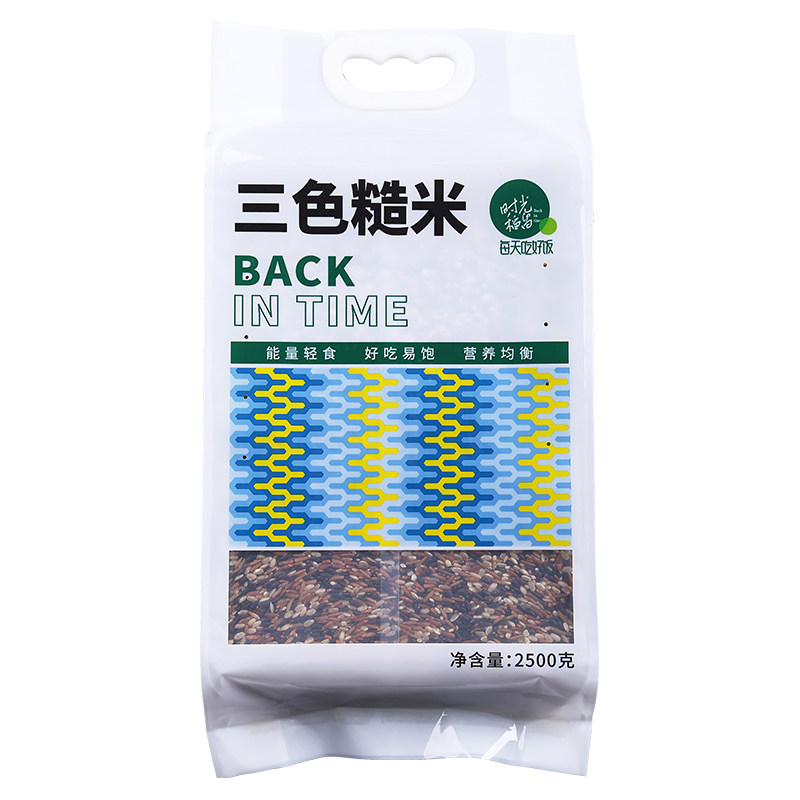 时光稻留三色糙米5斤真空包装