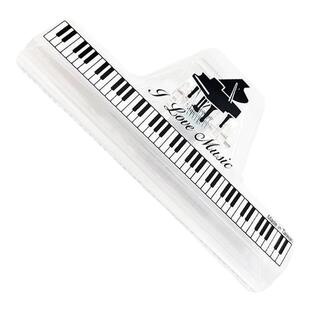 透明乐谱夹子创意钢琴琴谱高颜值书籍夹谱文件长尾夹学生音乐礼物