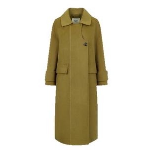 DTLANDO冬季款女装优雅气质翻领中长款大衣外套