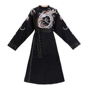 汉尚华莲暮云归汉服原创正品唐制圆领袍男女同款刺绣日常显瘦春秋