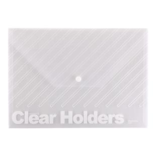 三木效率王P330按口袋A4透明文件袋塑料资料袋档案袋加厚按扣袋