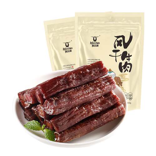 科尔沁风干牛肉干内蒙特产手撕牛肉250g零食肉类熟食小吃即食健身