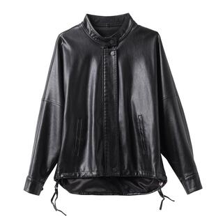 真皮皮衣女短款2025新款秋冬气质立领休闲宽松海宁绵羊皮夹克外套
