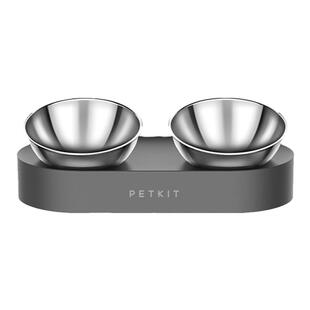 PETKIT小佩不锈钢双碗猫碗斜口双碗饮水狗碗狗盆猫食盆狗狗猫咪用