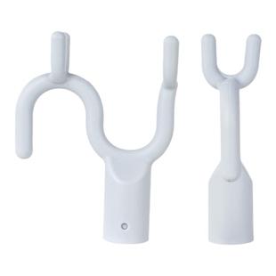 晾衣叉头 坚实伸缩撑衣杆头子挑衣杆晒加大加厚杆U型推拉叉头塑料