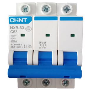 正泰空气开关NXB-63/3P/2p/1p10A20A40A63A小型断路器家用漏电C型