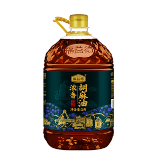 福益德山西特产纯胡麻油正宗胡麻油官方旗舰店亚麻籽油月子食用油