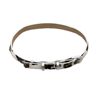 豹纹马毛设计项圈女生