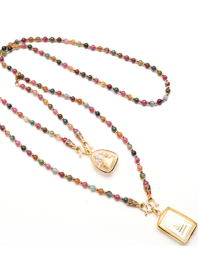 天然碧玺项链原创泰国佛牌链子