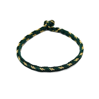 纯手工编织范世錡同款绿色手链