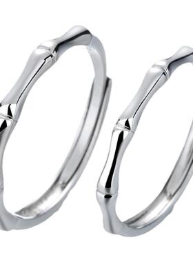 男女纯银925活口可调戒指活动