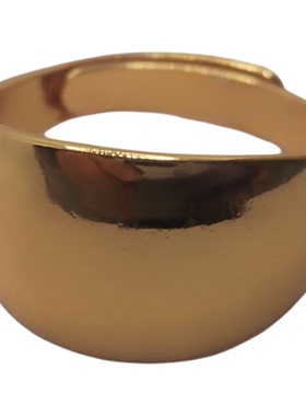 正品越南新款沙金经典男戒宽面光面可调节简约大气招财送长辈礼物