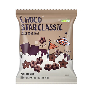韩国进口涞可五角星甜甜圈巧克力草莓味cu便利店同款休闲膨化零食