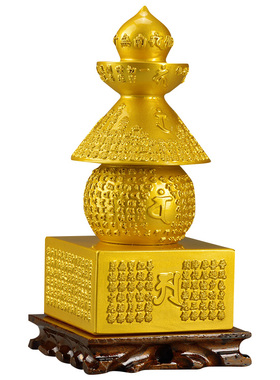 黄铜宝箧印陀罗尼舍得利塔