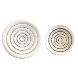 ABS弹簧卡扣式圆形散流器带纱网中央空调空调出风口吊顶送风排风