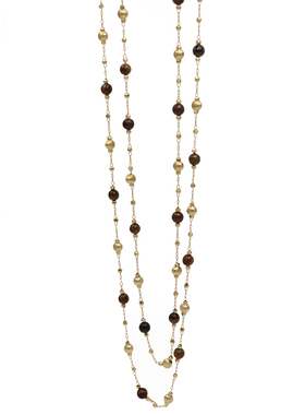 ZOXI超长虎眼石多层毛衣链秋冬女