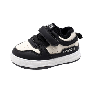 冬季儿童棉鞋加绒女男宝宝学步鞋1-3岁6男童运动鞋保暖婴幼儿鞋子