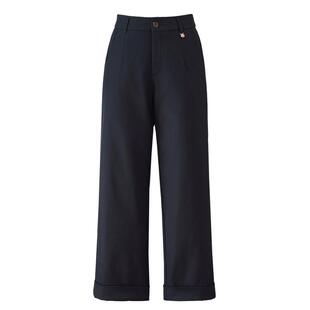 直筒羽绒裤女外穿冬小个子九分阔腿加绒妈妈东北防寒保暖鸭绒棉裤