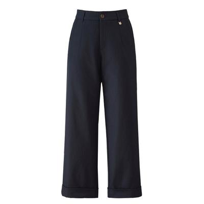 直筒羽绒裤女外穿冬小个子九分阔腿加绒妈妈东北防寒保暖鸭绒棉裤