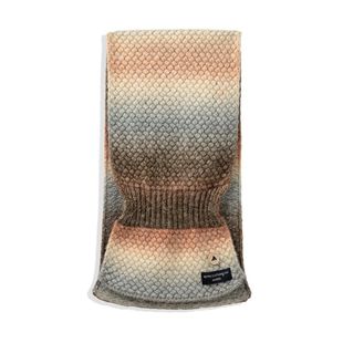 马登渐变保暖针织彩色围脖复古软糯彩色高级感加厚保暖小围巾冬女