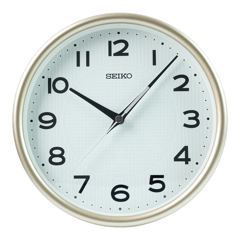 新品SEIKO日本精工8英寸挂钟日式客厅静音扫秒表盘夜光钟表
