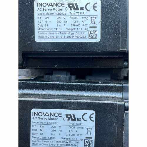 询价-INOVANCE伺服电机，型号MS1H4-40B30CB、M