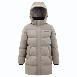 波司登羽绒服男士中长款冬季新品经典休闲连帽加厚宽松潮流外套