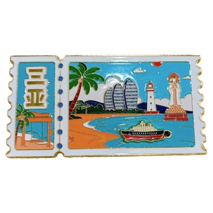 海南三亚冰箱贴文化创意伴手礼海口文创金属纪念礼品观音岛鹿回头