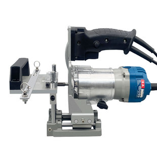 二合一连接件开槽器隐形件开槽架新款木工修边机开槽支架开孔模具